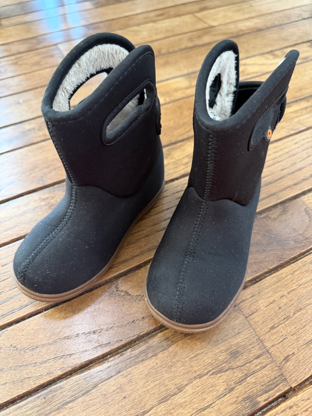Black baby bogs 2 neoprene insulated waterproof boots size 10 toddler winter